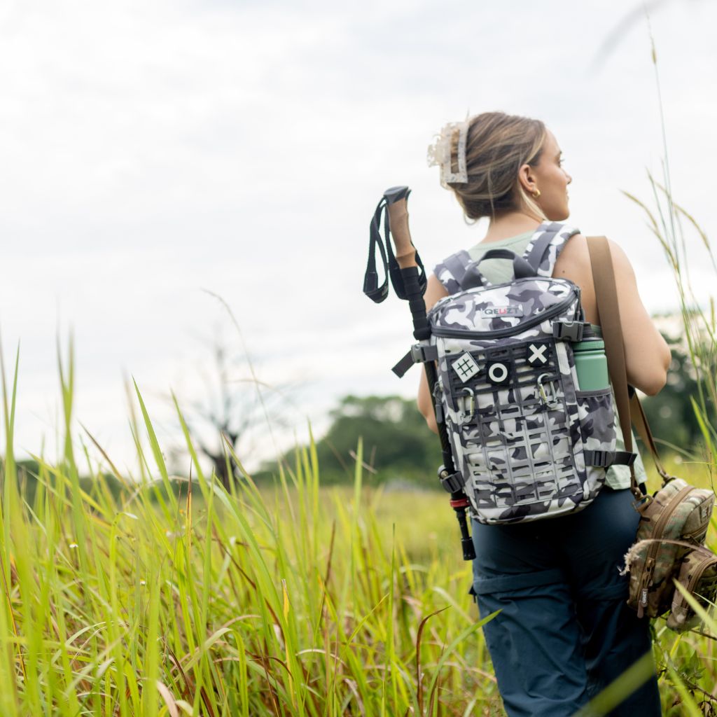 Girl with OfficeExpedition White Camo